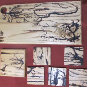 set planche à découper, sous verre et dessous de plat